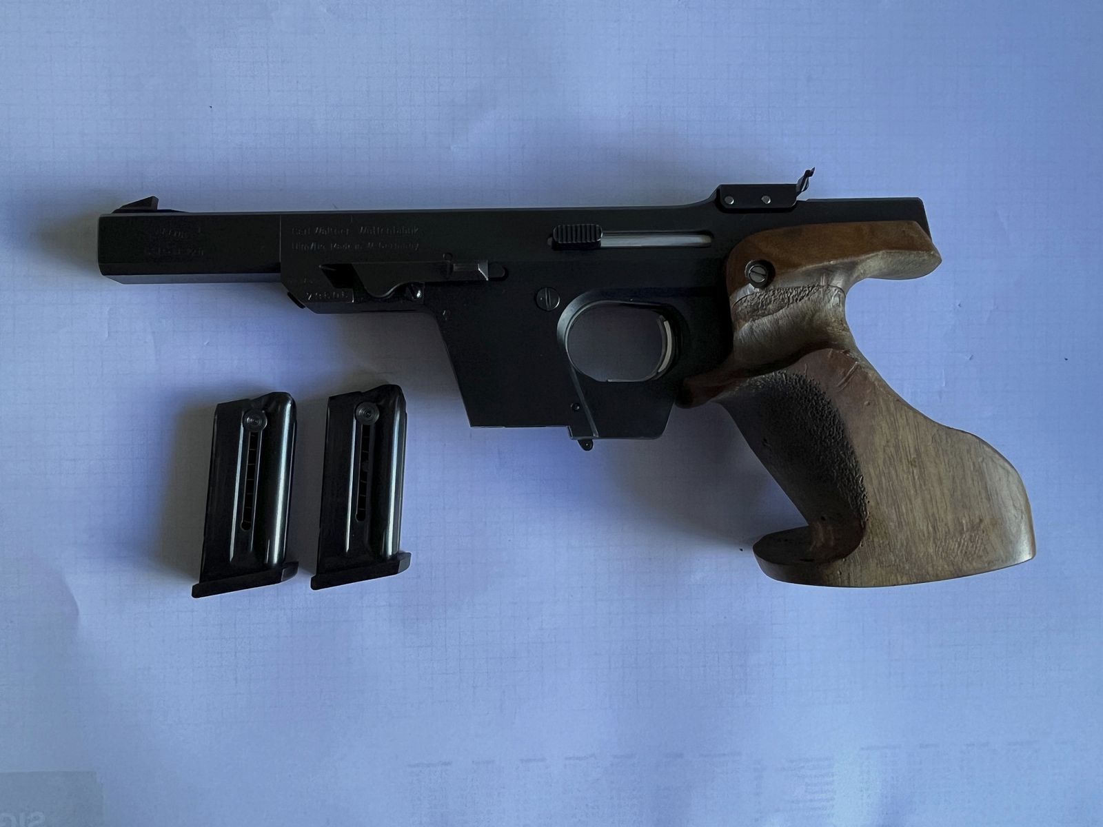 Walther GSP Kaliber .22 mit einem Wechselsystem im Kaliber .32
