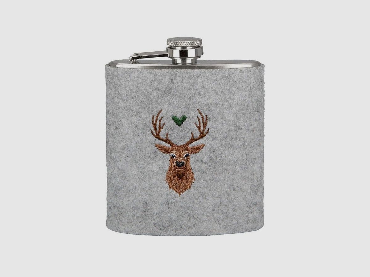 Guild Flask Deer with Heart