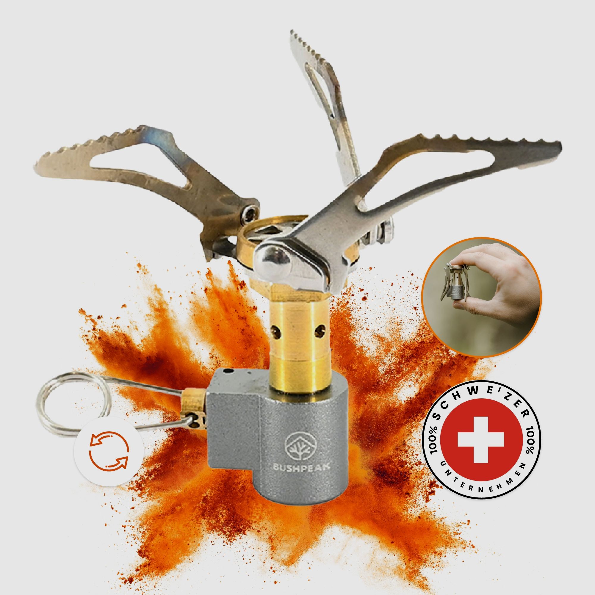 Bushpeak Gaskocher Mini - 3000W