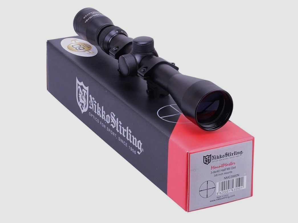 Nikko Stirling lunette de visée Mountmaster 3-9x40mm Half-Mil-Dot, image 1 sur 4