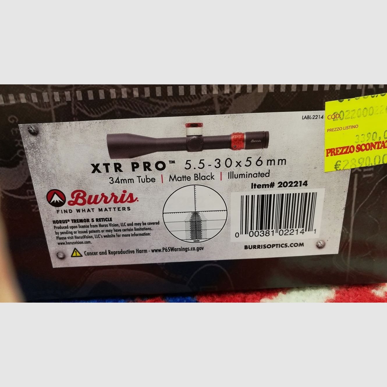 BURRIS XTR PRO 5.5-30×56 ret. Horus Tremors5, afbeelding 4 van 4