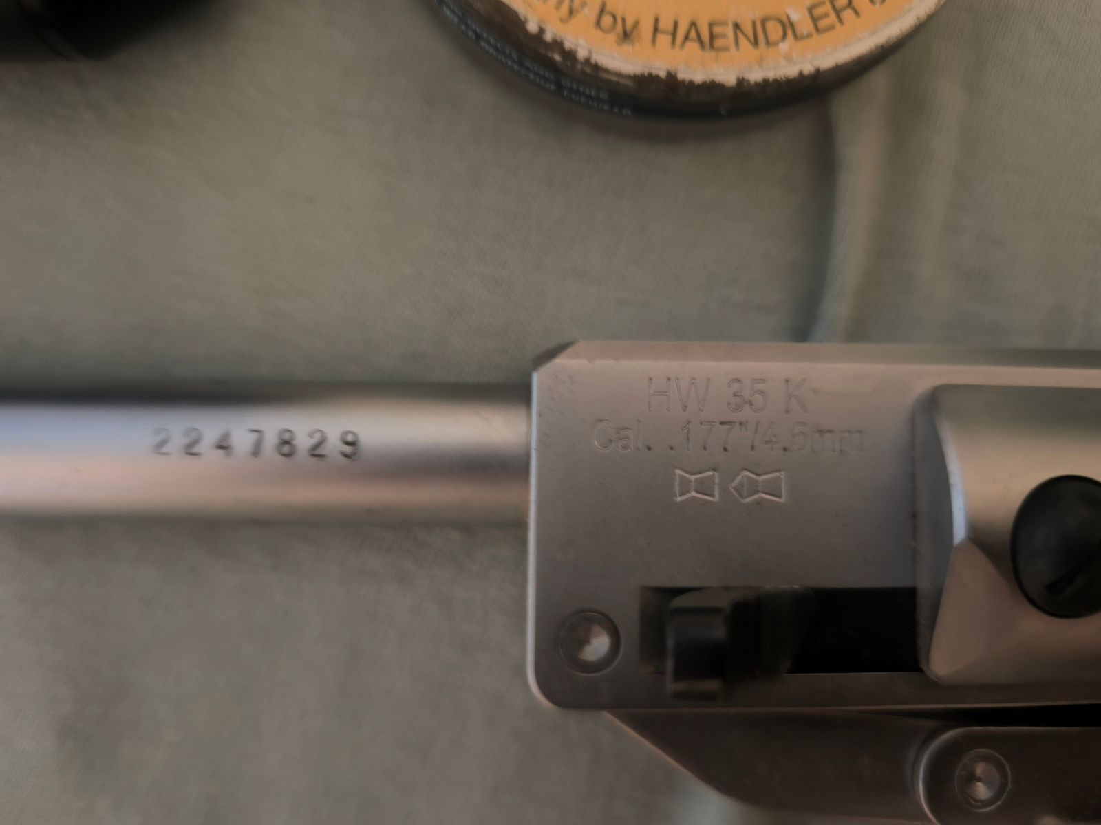 Luftgewehr Weihrauch HW 35 K · .177 / 4,5 mm · guter Zustand + Zubehör