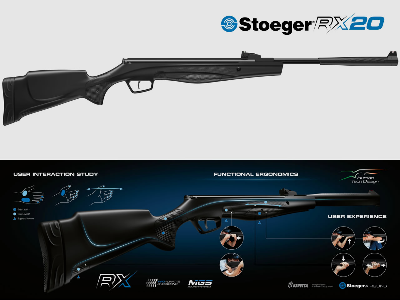Luftgewehr Stoeger RX20 Dynamic Synthetikschaft Kaliber 5,5 mm (P18)
