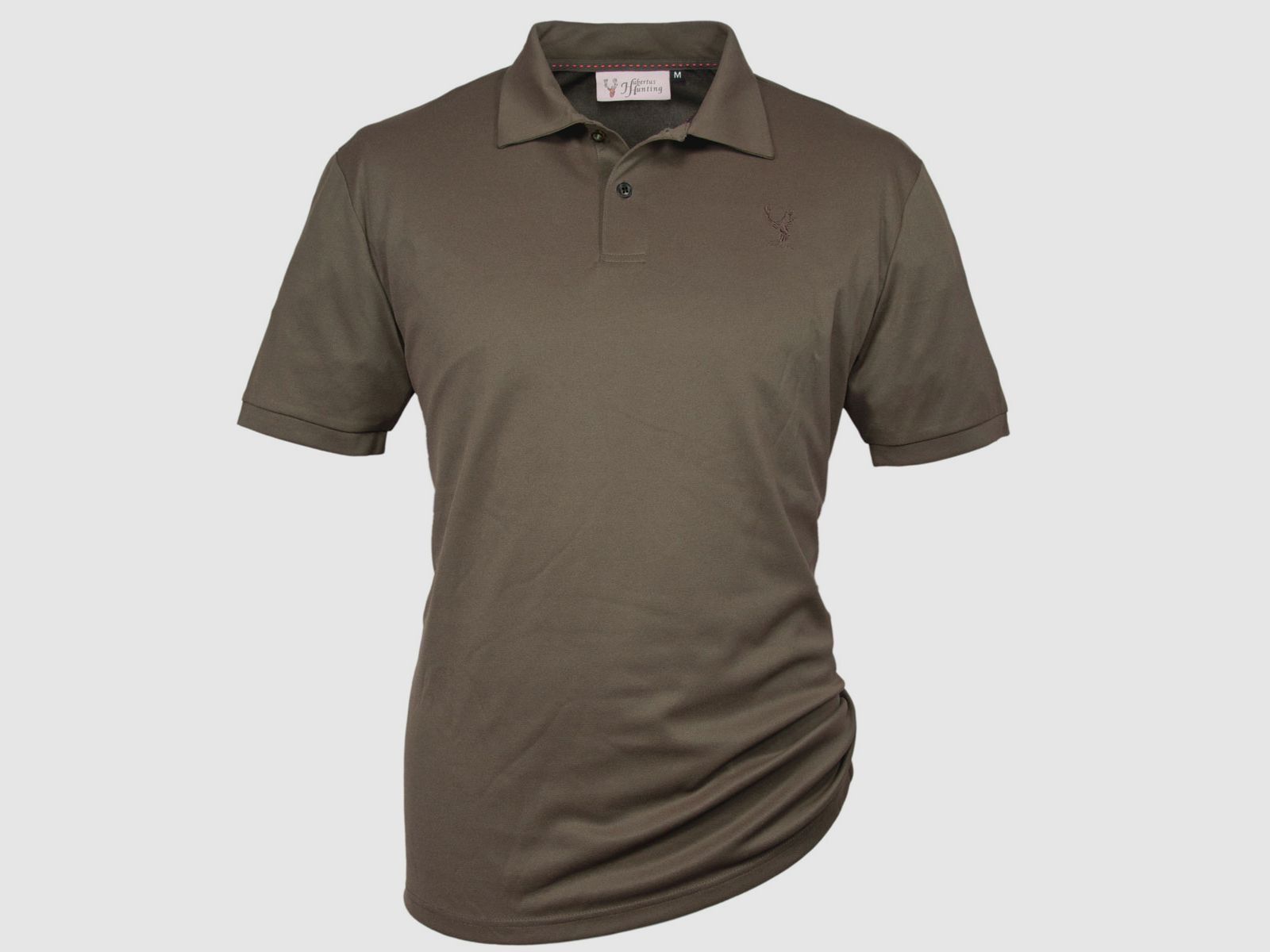 Hubertus Funktions-Poloshirt Piqué Dunkeloliv