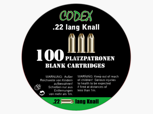 CODEX - Platzpatronen .22 Knall - 100 Stck
