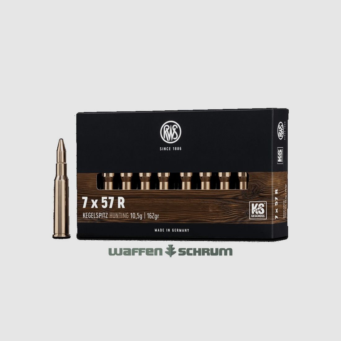 RWS 7x57R Kegelspitz 10,5g - 162gr