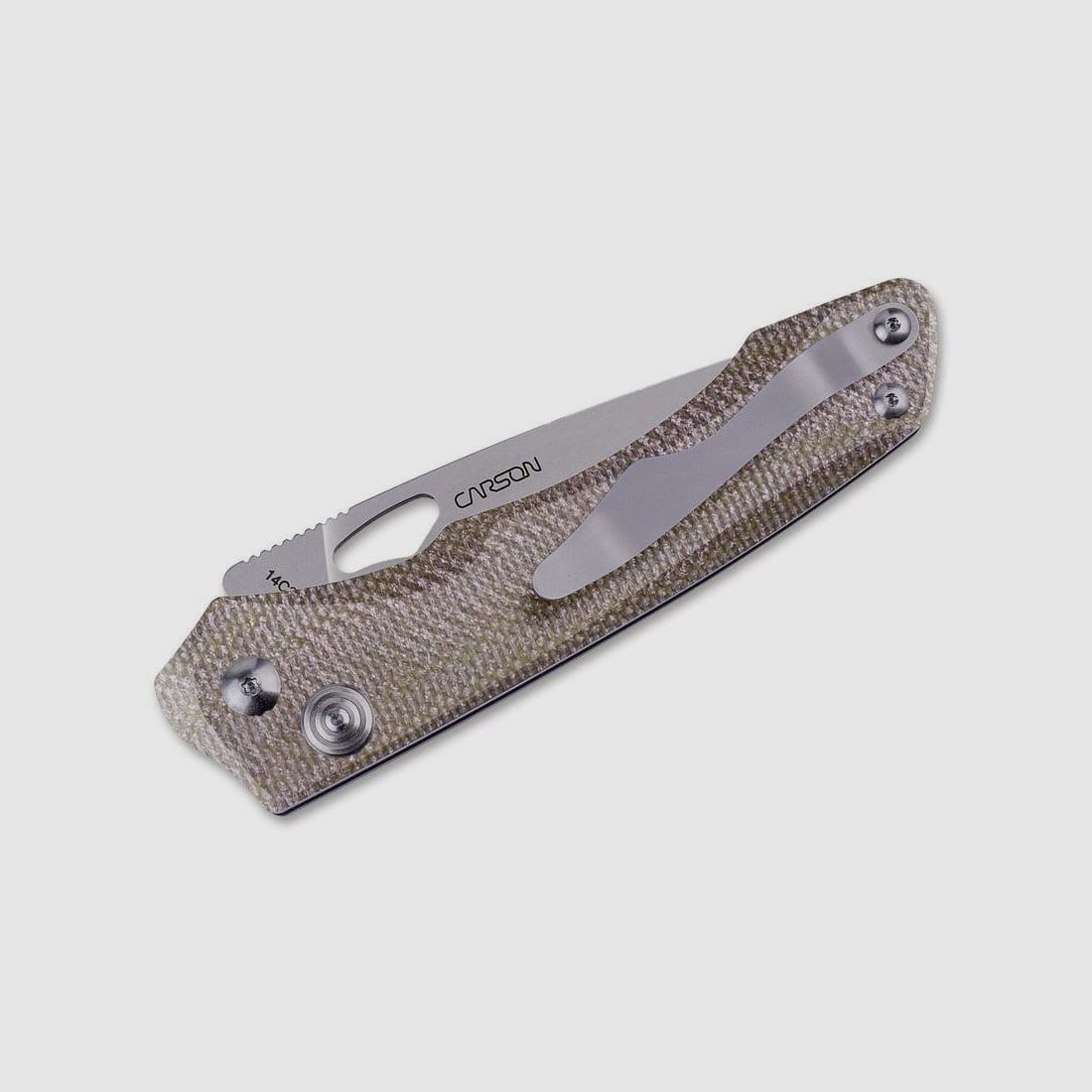 Real Steel Griffin Pro Micarta Green Stonewash Coltello da tasca