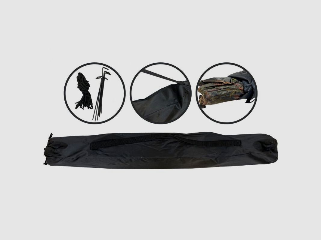 Berger & Schröter Tarnzelt Camouflage 130 x 130 cm