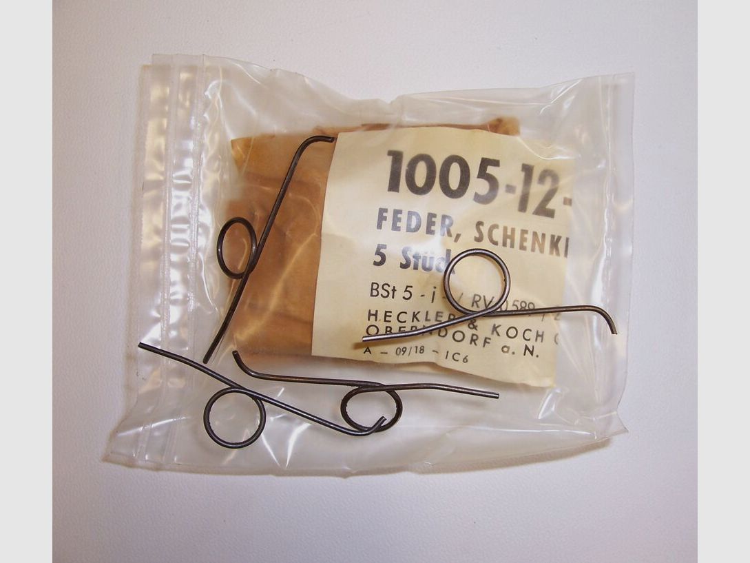 Feder, Schenkel, Abzug für G3 NEU H&K Heckler und Koch GmbH Oberndorf a.N.