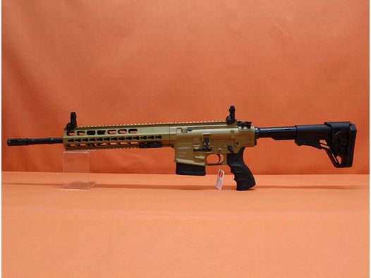 HAENEL Ha.Büchse .308Win HAENEL CR308 16,65" Lauf 2-Positionen Gas-Piston-System SR-25 KeyMod/ Sandfarben