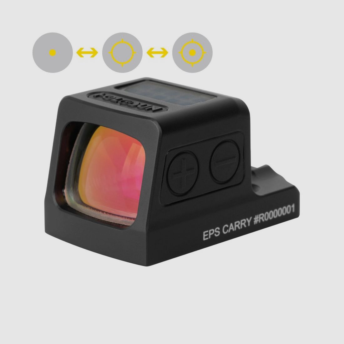 Holosun Reflexvisier EPS-CARRY-GD-MRS mit goldenem Wechselabsehen: 2MOA Dot, 32MOA Circledot & 32MOA Circle, Bild 1 von 9