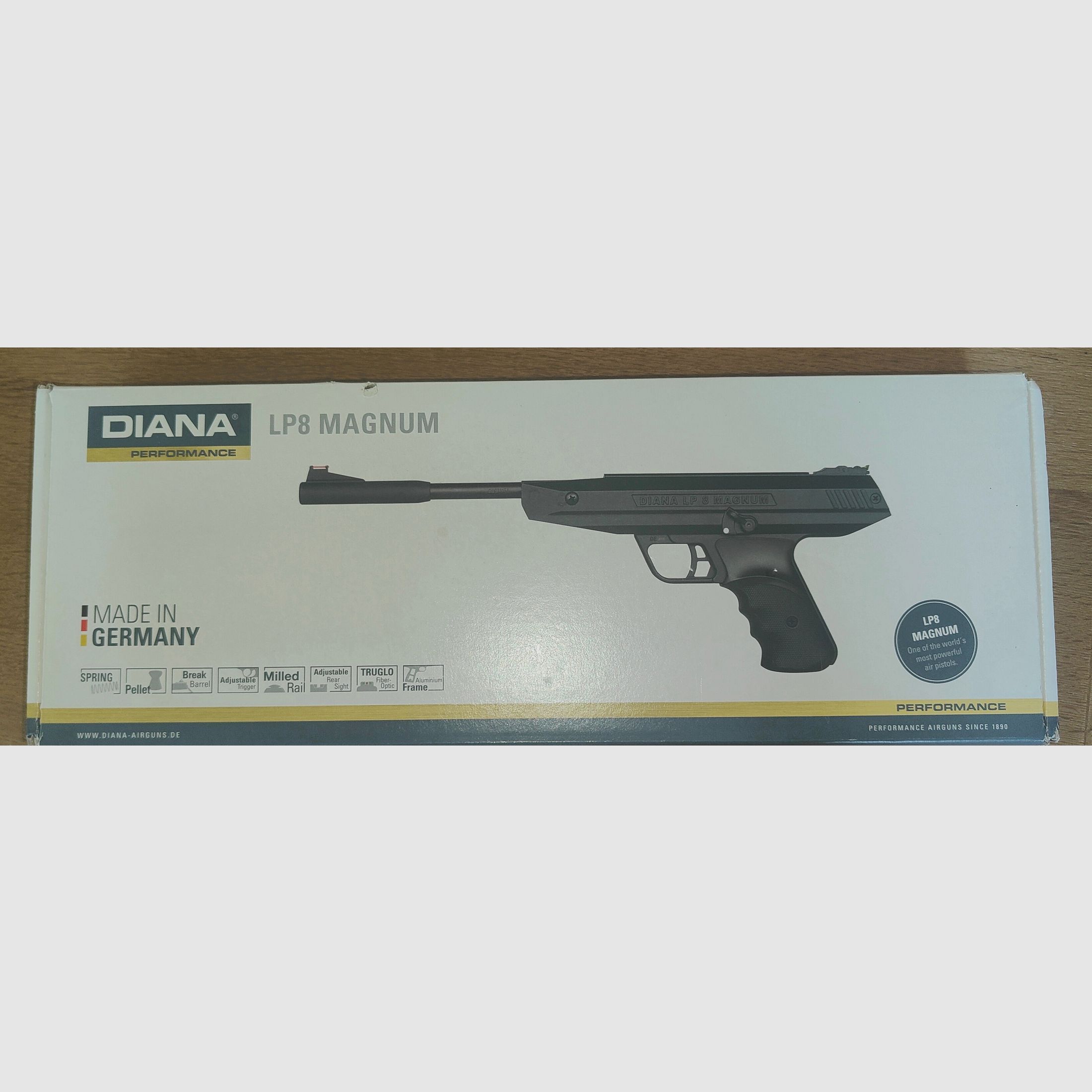 Diana LP 8, pistolet à air avec viseur reflex