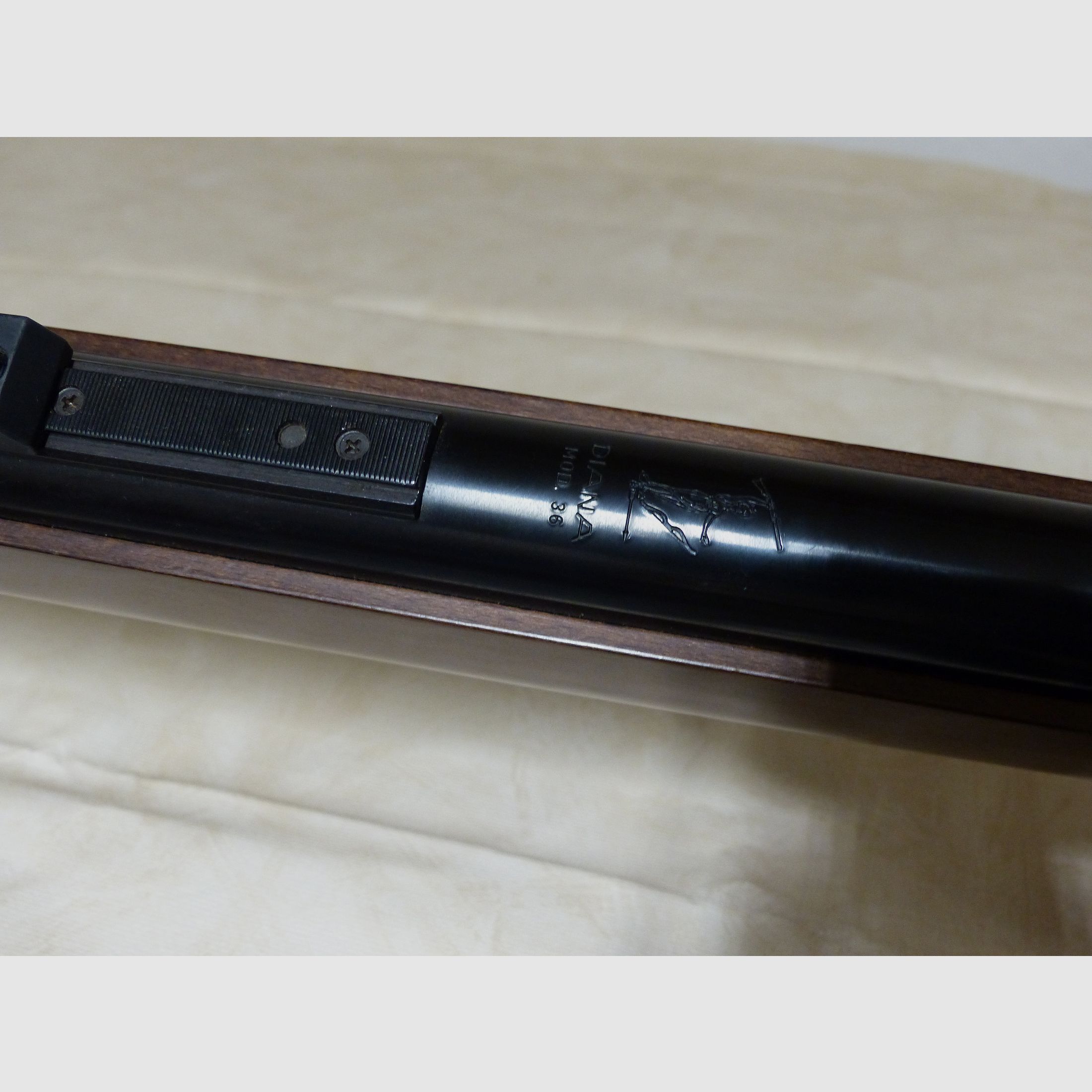 Druckluftgewehr Luftgewehr Diana Mod. 36 mit F, Sicherung und Diopter 1991 neuwertig vintage