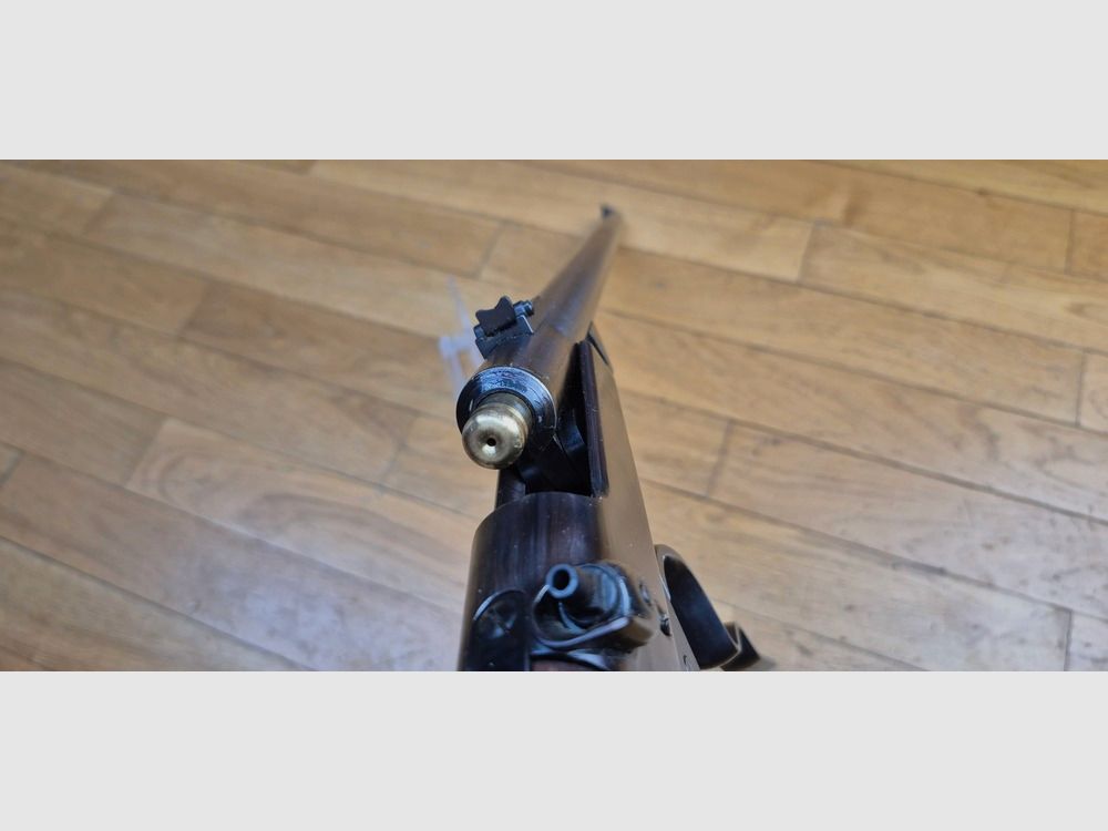 Sehr schöne Gallagher Büchse – Schwarzpulver und Metallpatronen – Kal. .54 – Kavalleriewaffe der Union während des Bürgerkriegs und des Deutsch-Französischen Krieges von 1870-1871 – Seltene Erma-Fertigung mit Lothar Walther Lauf für Navy Arms – Sehr seltene Waffe von 1978 in ausgezeichnetem Zustand – TBE ++, Bild 24 von 35