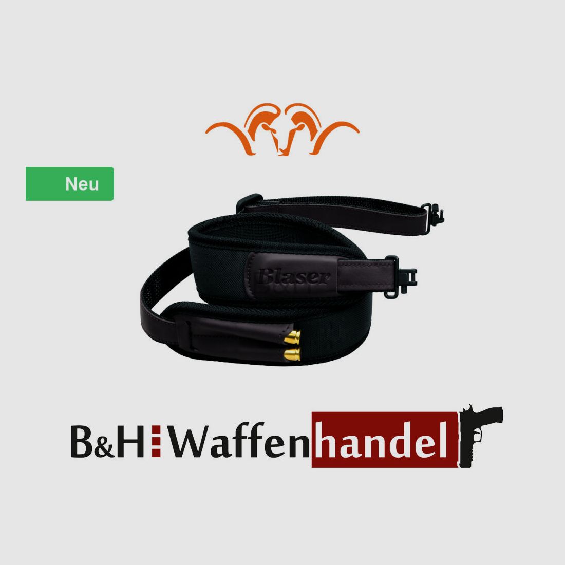 Blaser Gewehrriemen - Neopren / Cordura - Anthrazit