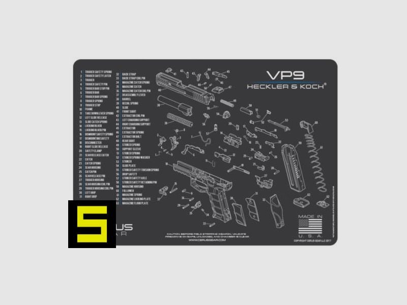 Cerus Gear Tapis de nettoyage Heckler & Koch VP9