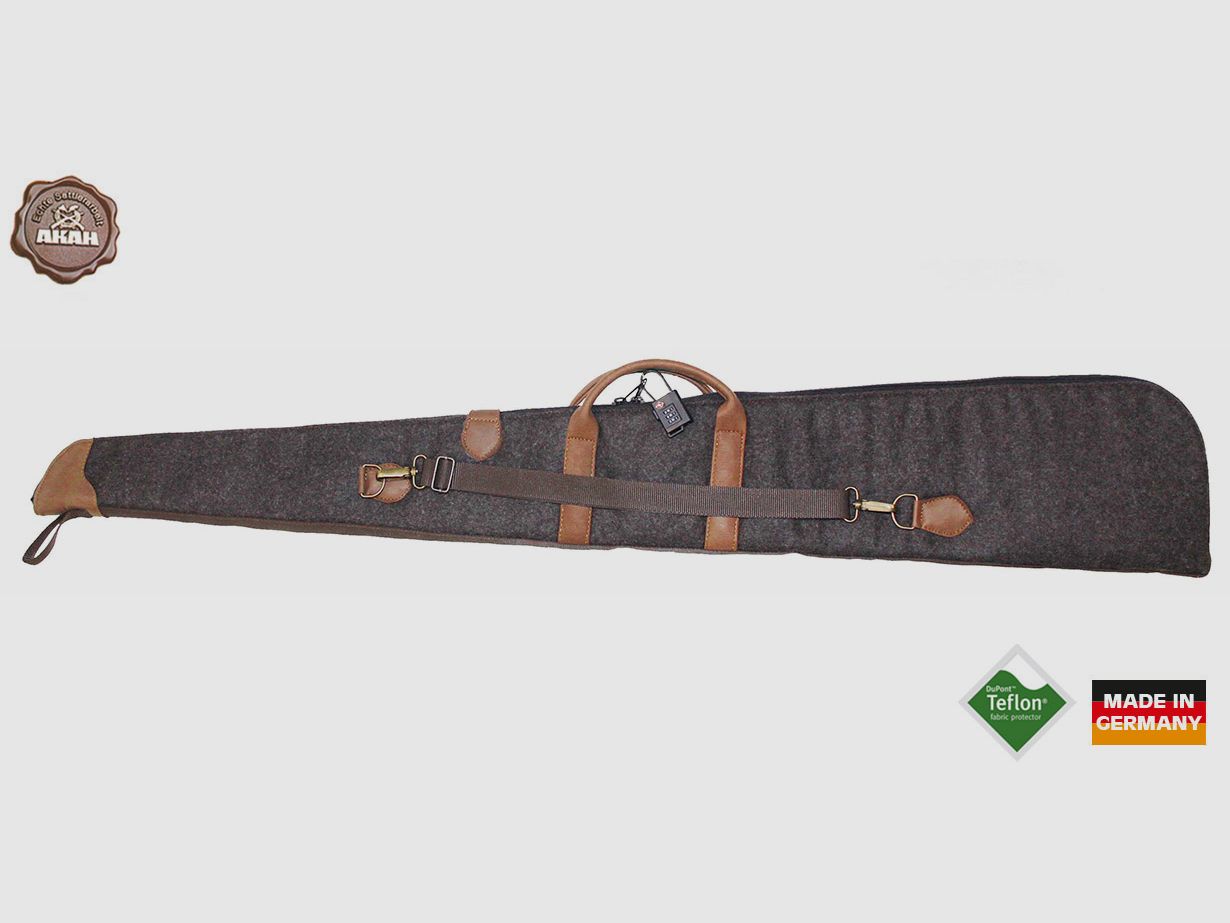 Flintenfutteral Loden/Elchleder