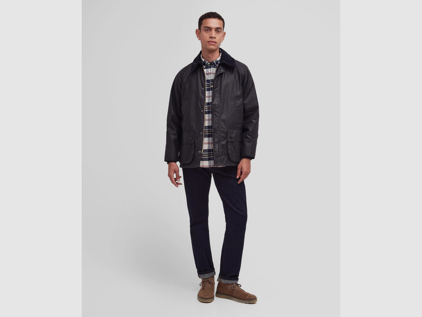 BARBOUR Giacca cerata Classic Bedale Navy