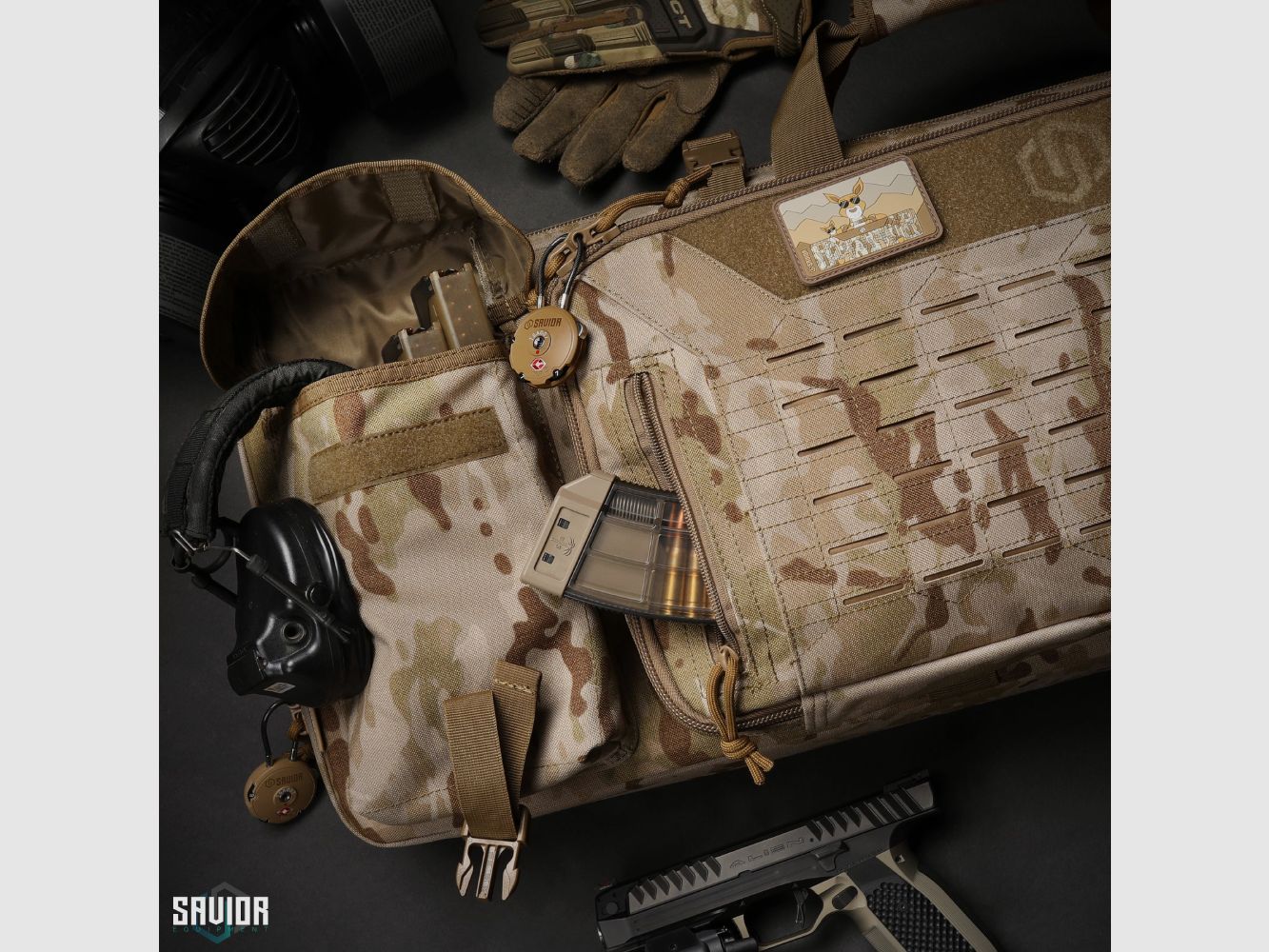 SAVIOR MULTICAM URBAN WARFARE DOPPELT 42″ FARBE MULTICAM ARID, Bild 5 von 5