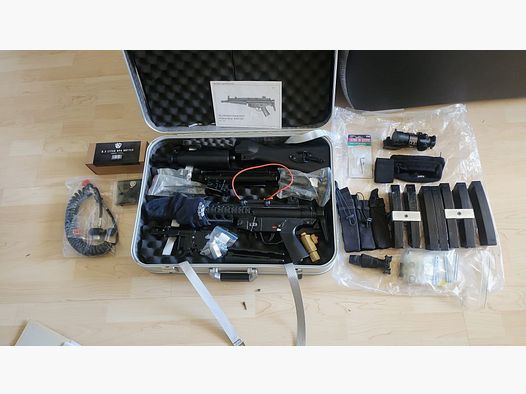 MP5 (APS 12S) – Bastlerpaket mit umfangreichem Zubehör – defekt