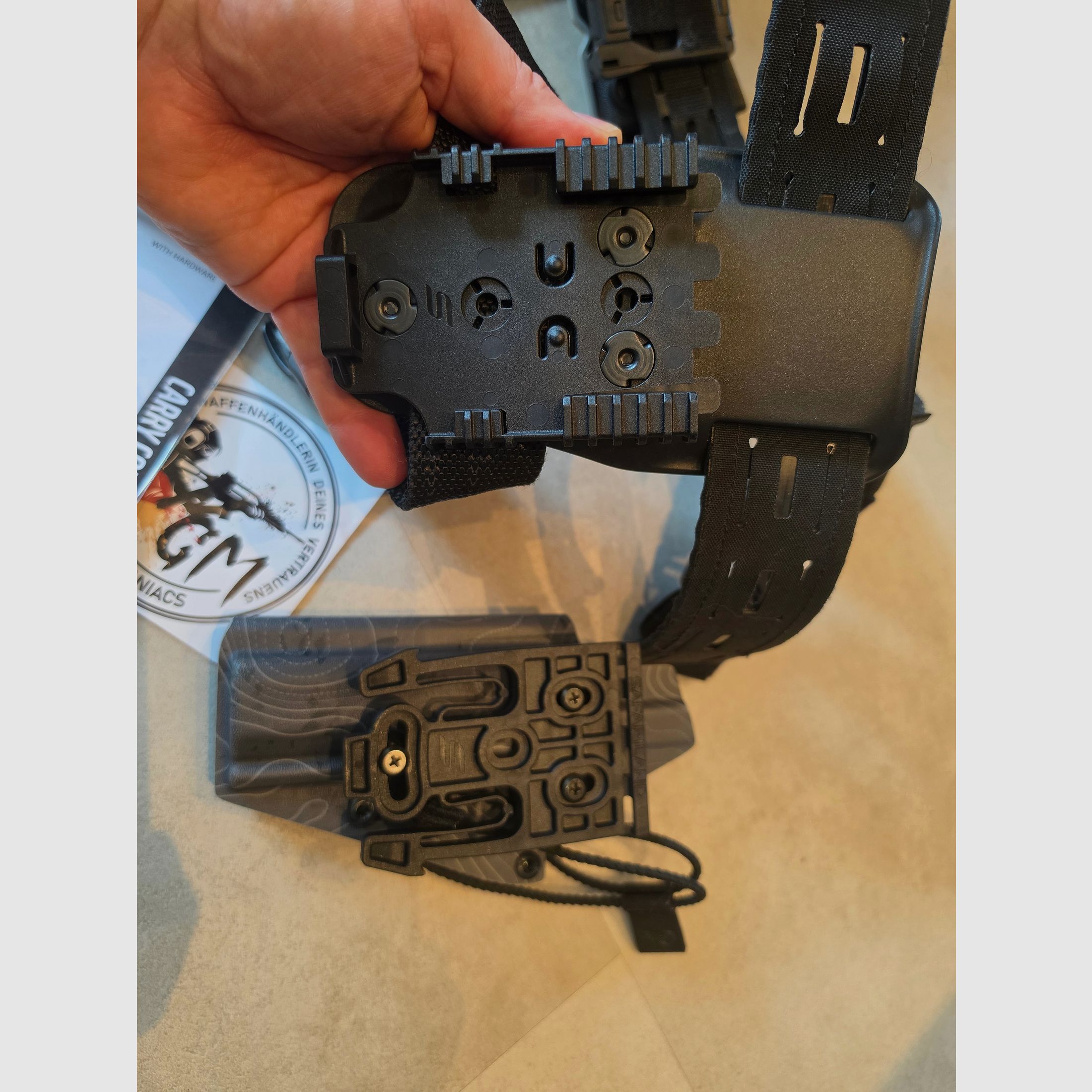 Cinturón porta fundas Kydex para Walther PDP SF de Gear Maniacs