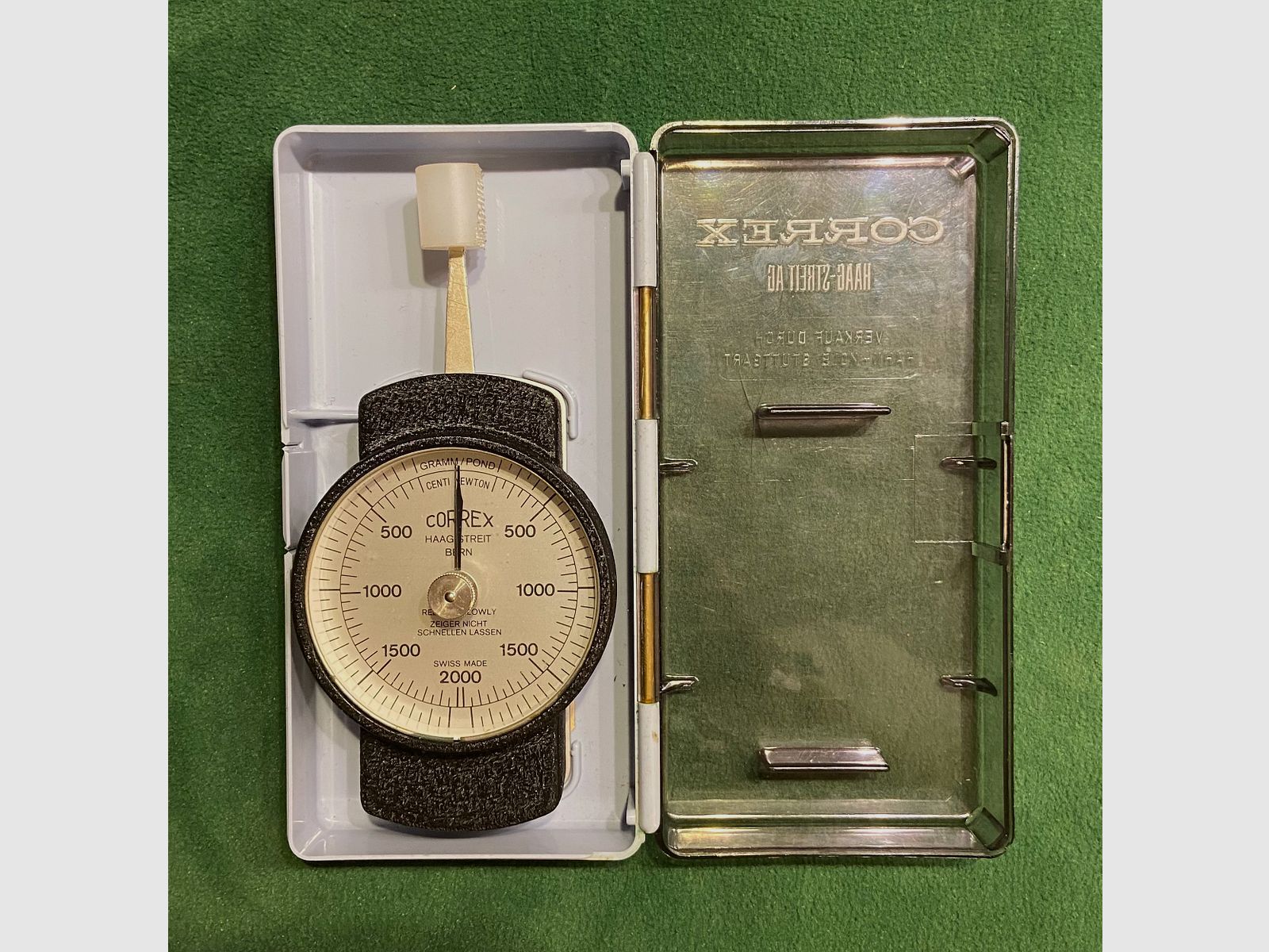 CORREX Haag-Streit Bern SwissMade trekveerweegschaal - kwaliteitsweegschaal - veegschaal 500 - 2000 g