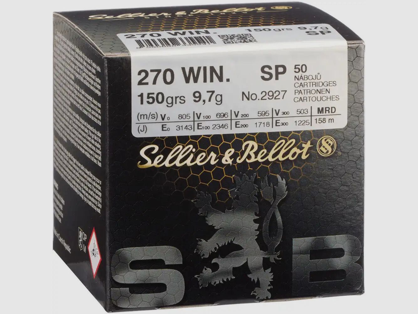 Sellier & Bellot 150grs SP 50STK .270Win