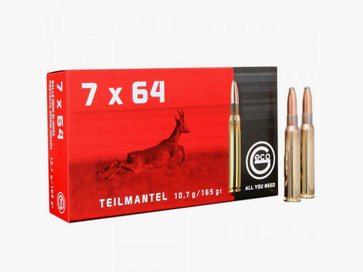 GECO CARTUCCE DA FUCILE - 7x64 GIACCA PARZIALE - 165GRS. - 20 PEZZI