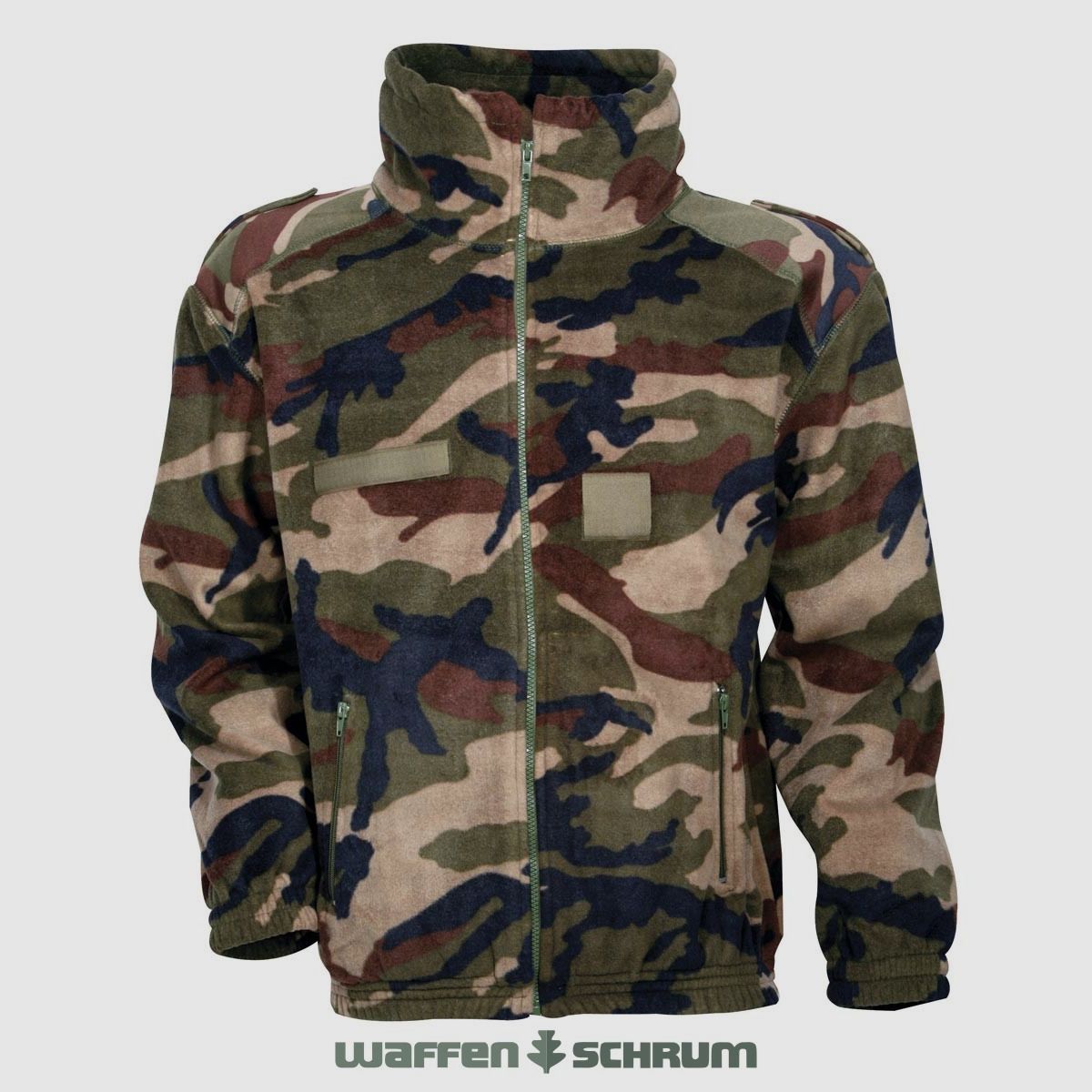 Chaqueta de forro polar de percusión en patrón de camuflaje Centro Europa