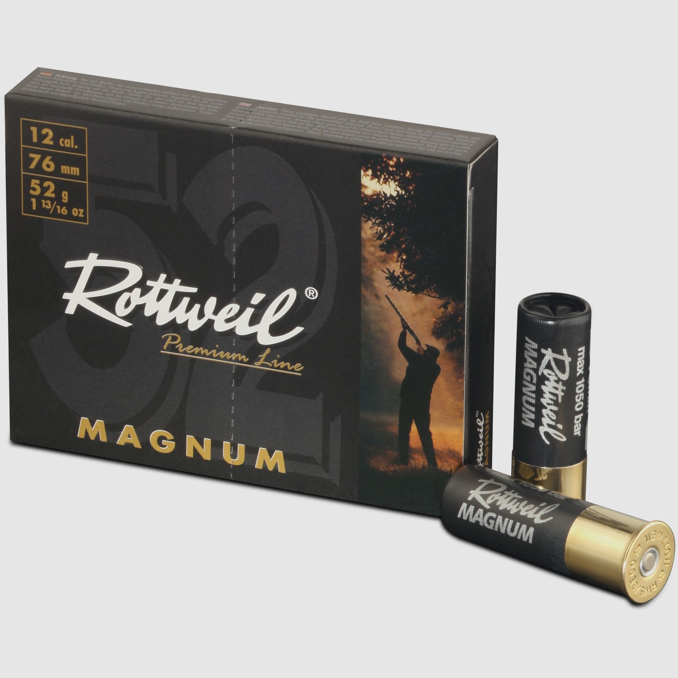 ROTTWEIL-Magnum 52 12/76 3,0mm Plastik, 10er Pack.