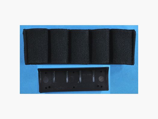 Patronenhalter für Schrontflinten-Schäfte Cal. 12, 5 Schuss