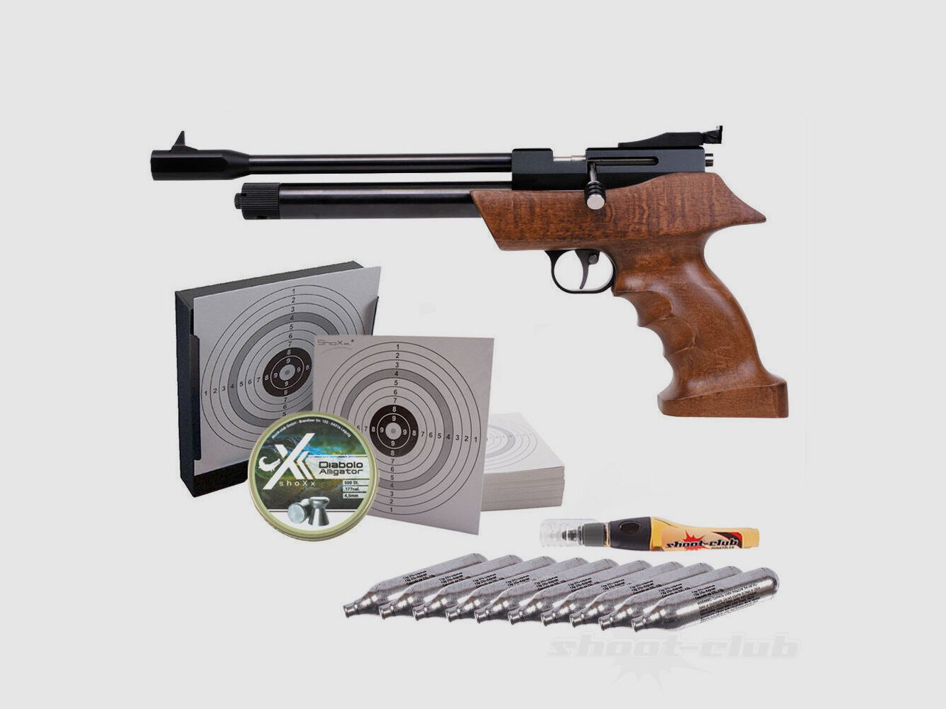 Diana Airbug CO2 pistolet 4,5 mm zestaw pułapek na diabolo