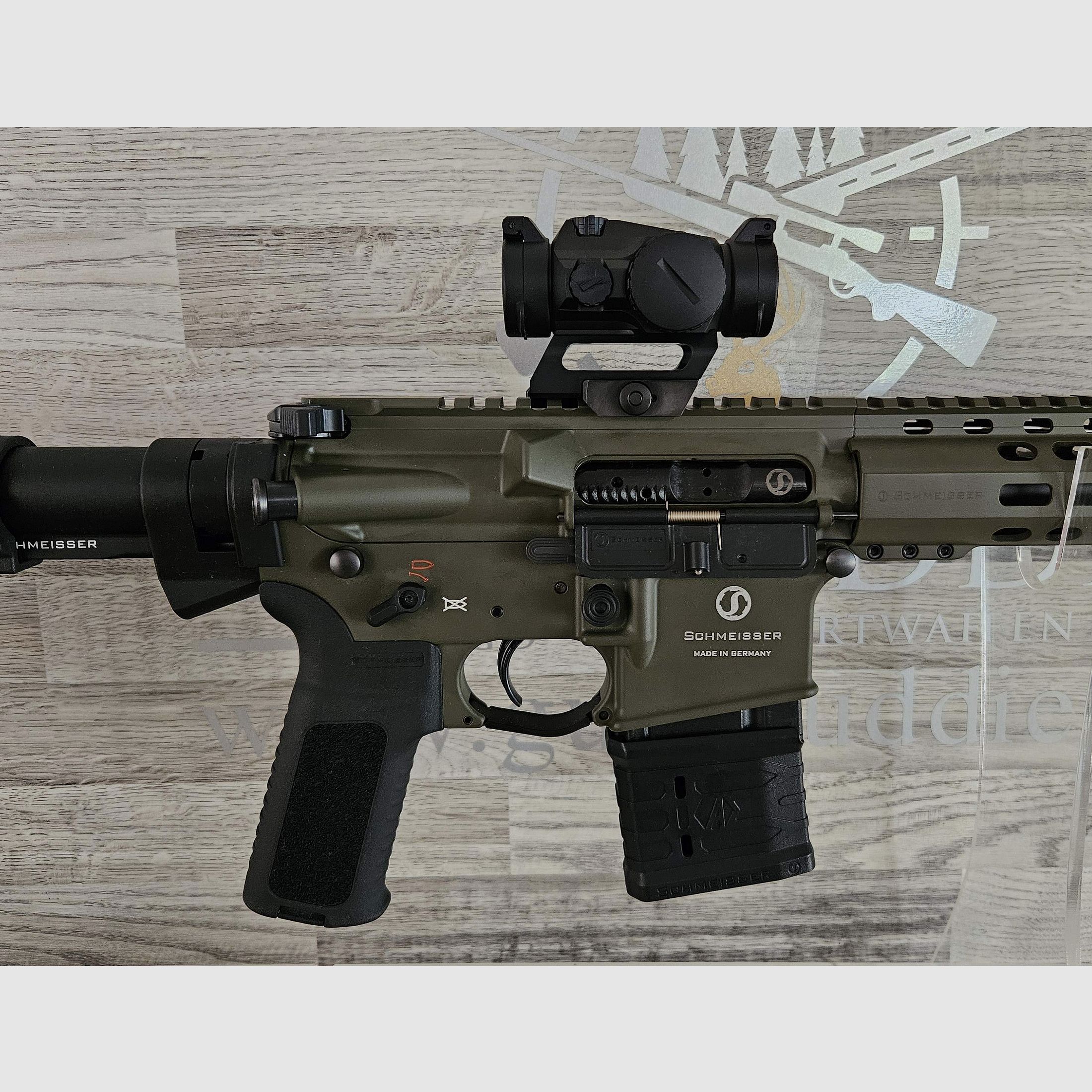 Schmeisser AR-15 M4FL OD Green 14,5" Kal. .223Rem. - Komplettset - Neuware vom Fachhandel