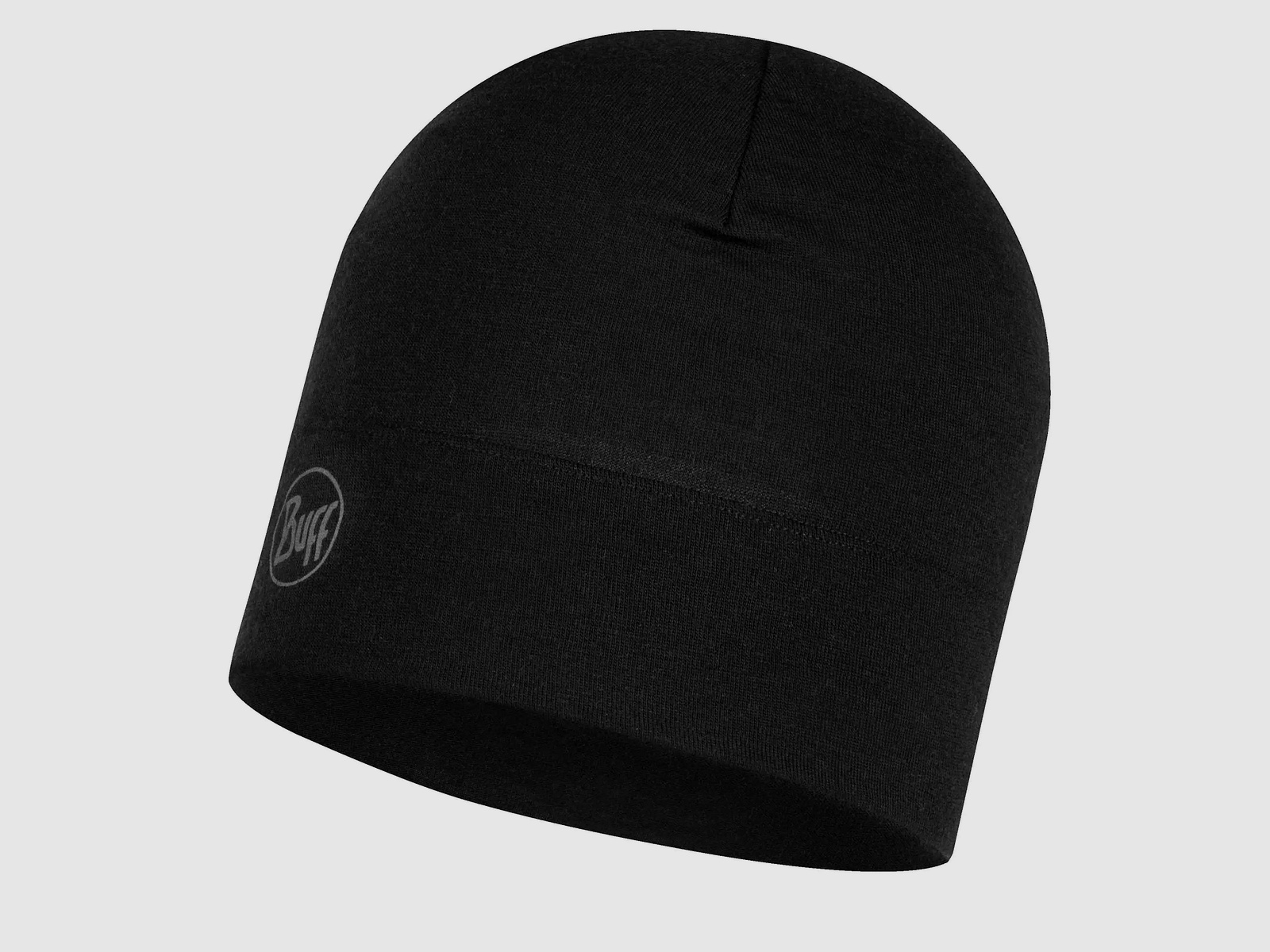 Buff Buff Beanie Merino Midweight solid black