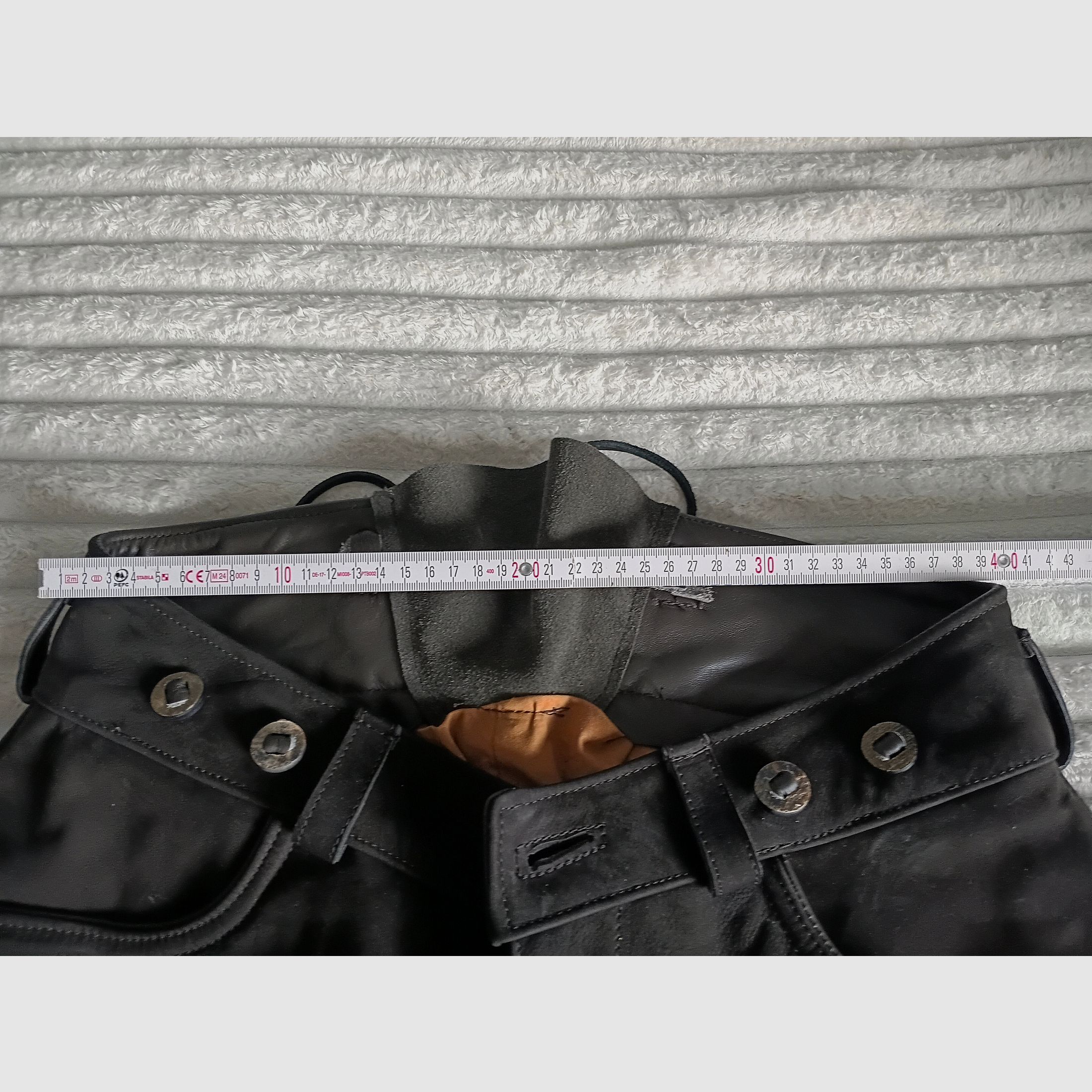 Jagdhose aus Leder, Nubuk, Maßgeschneidert, Neu und ungetragen