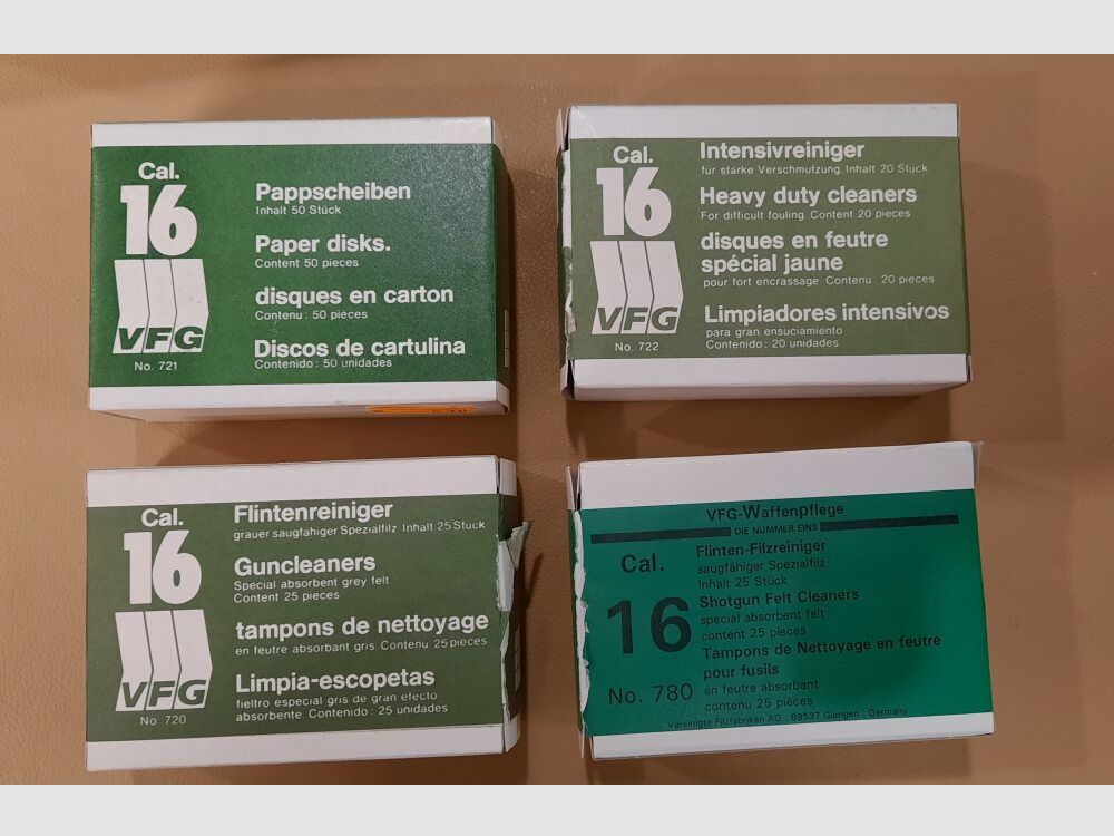 Pappscheiben, Intensivreiniger,, Flintenreiniger Reinigung
