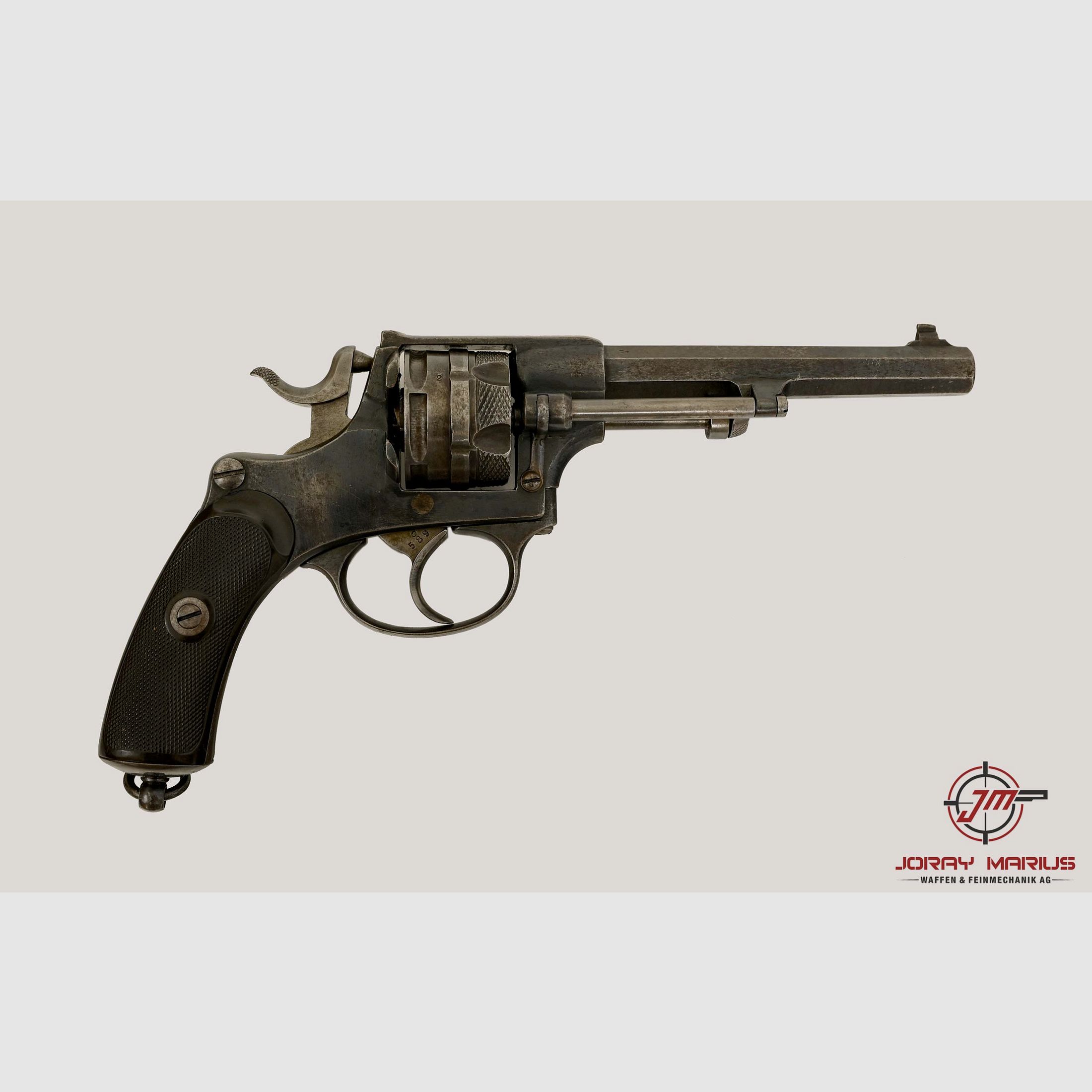W+F Model 1878 Revolver 10.3 Zwitsers, afbeelding 1 van 2