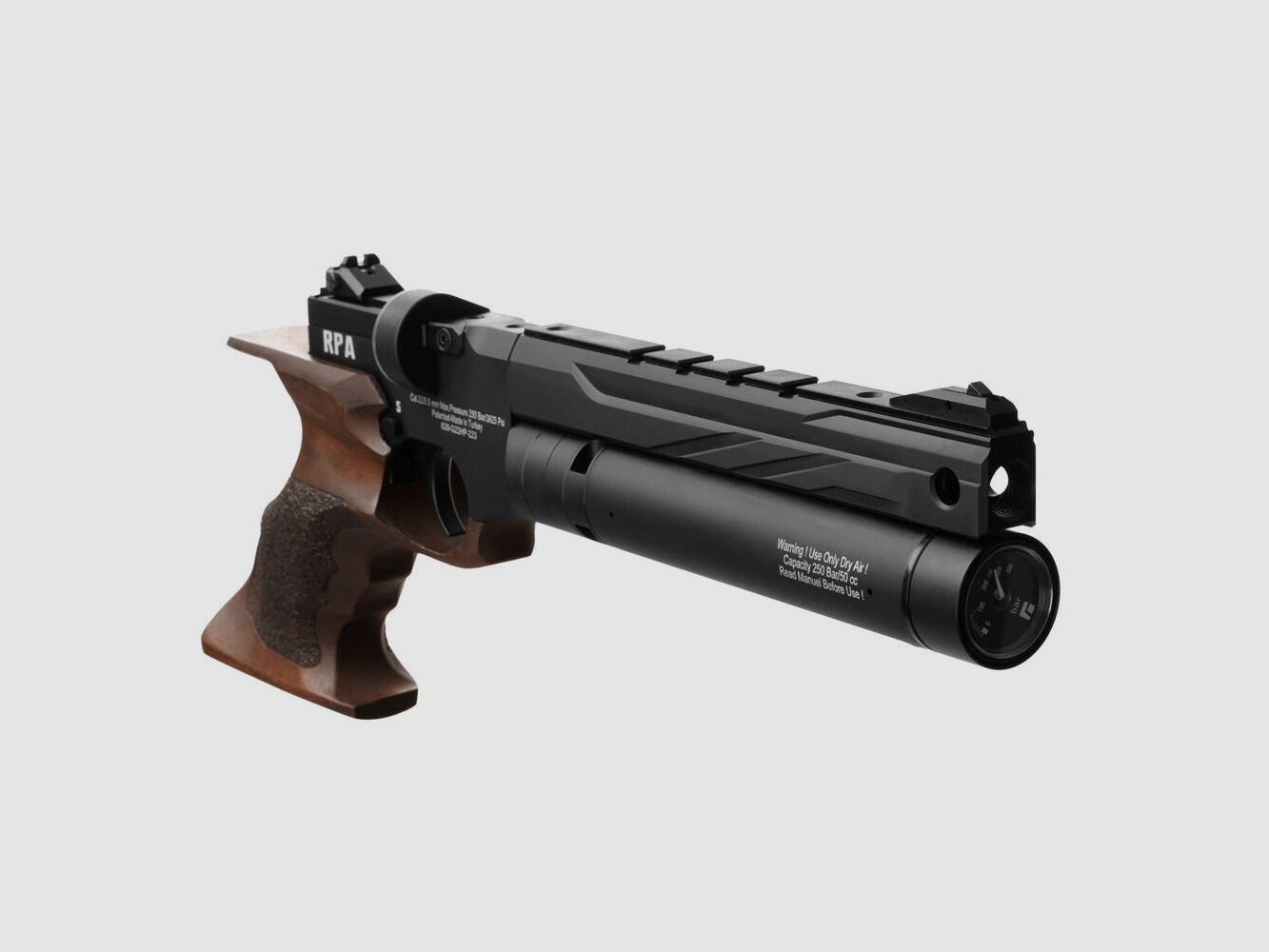 reximex RPA PCP pistool 4,5 mm diabolo walnoot