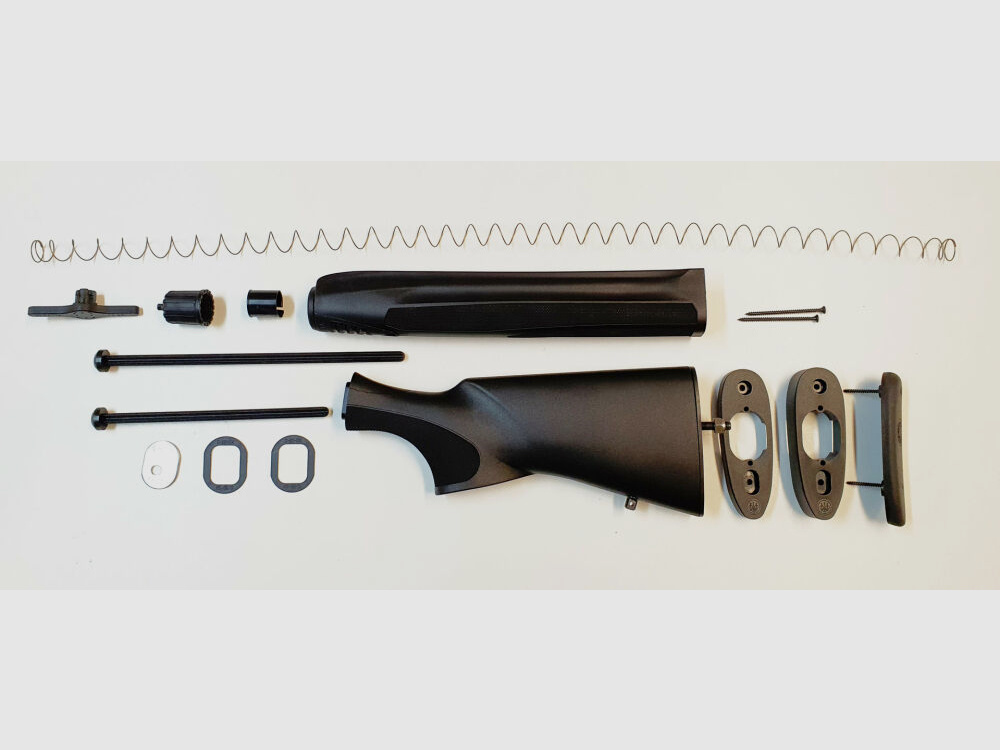 Beretta 1301 zelfladende shotgun, voorhand, achterhand, verlenging, magazijnveer