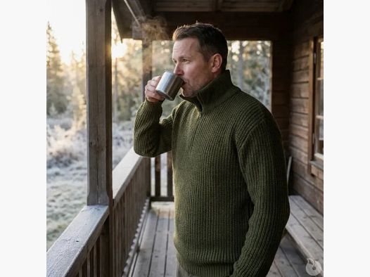Pull Troyer Olive mit Stehkragen - Brandit® Herren