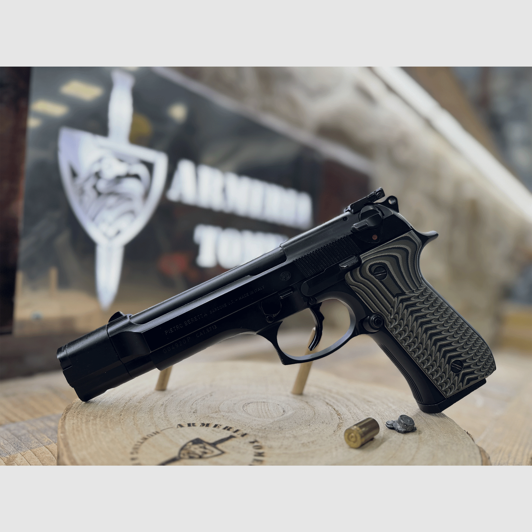 USATO – PISTOLA – BERETTA MOD. 98FS TARGET cal. 9×21, immagine 1 di 5