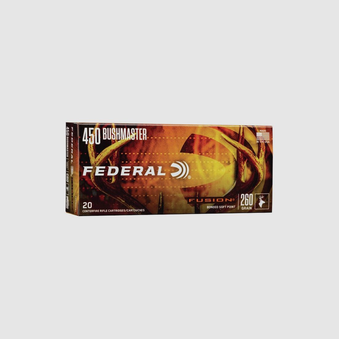 Federal Fusion .450 Bushmaster 300GR SP 20 cartucce
