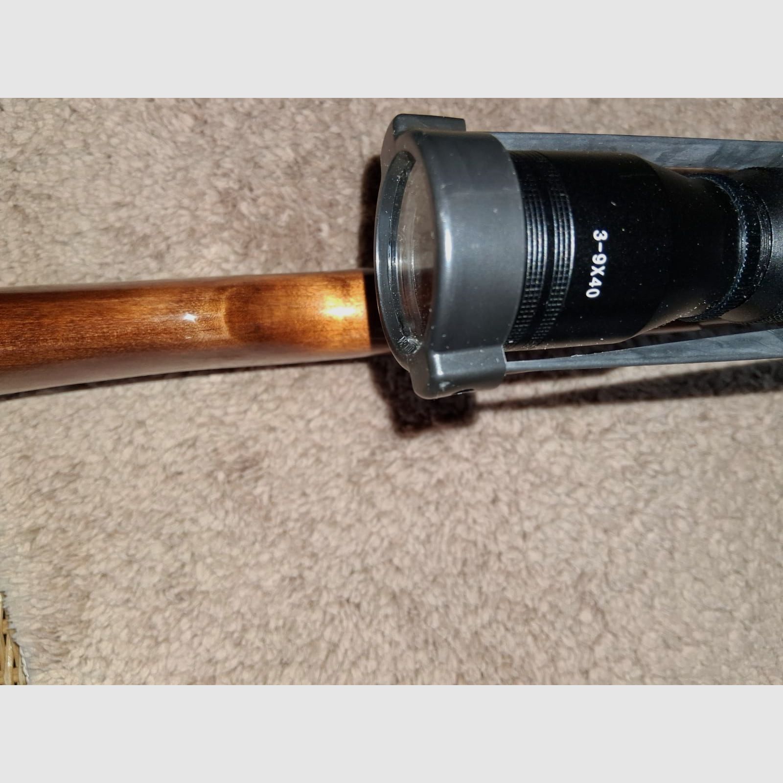 Langwaffe Baikal Kipplaufbüchse 222 Rem. mit Zielfernrohr 3-9x40