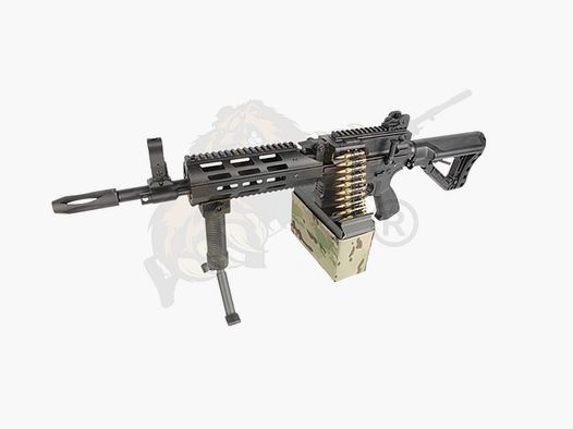 G&G CM16 LMG Airsoft mit ETU in Schwarz - max. 0,5 Joule.
