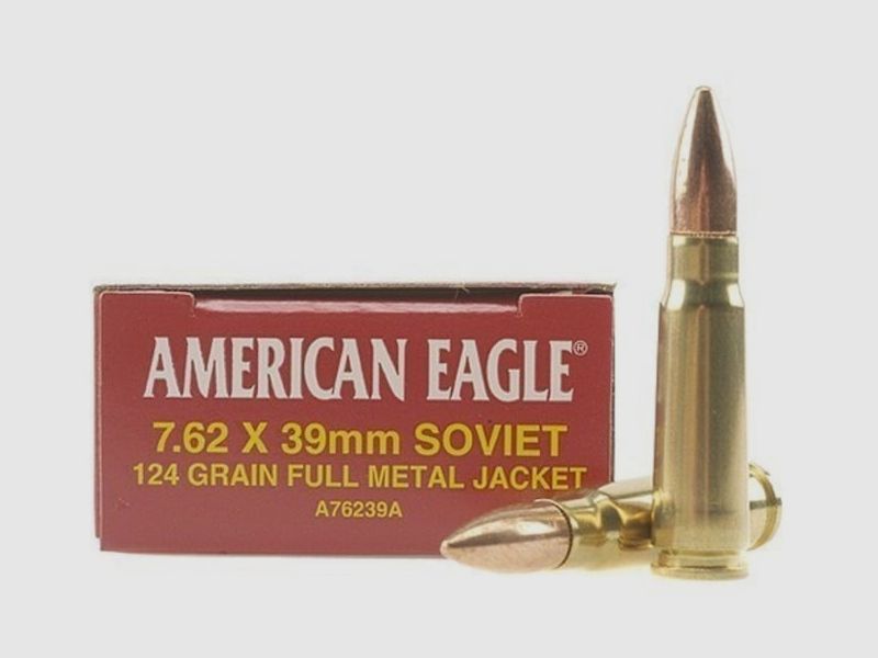 Federal American Eagle 7,62x39 124GR FMJ 20 cartouches