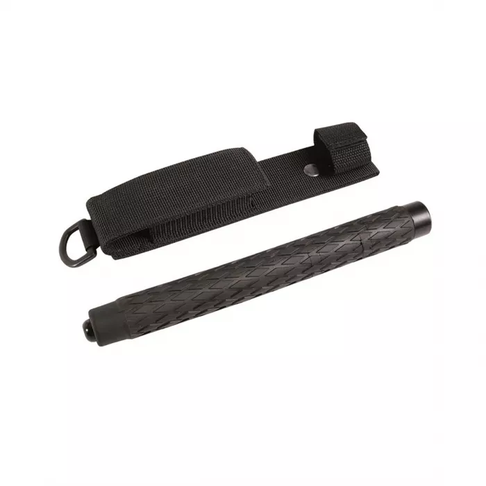 Telescopic baton 16/41cm, black + belt holster, image 2 of 3