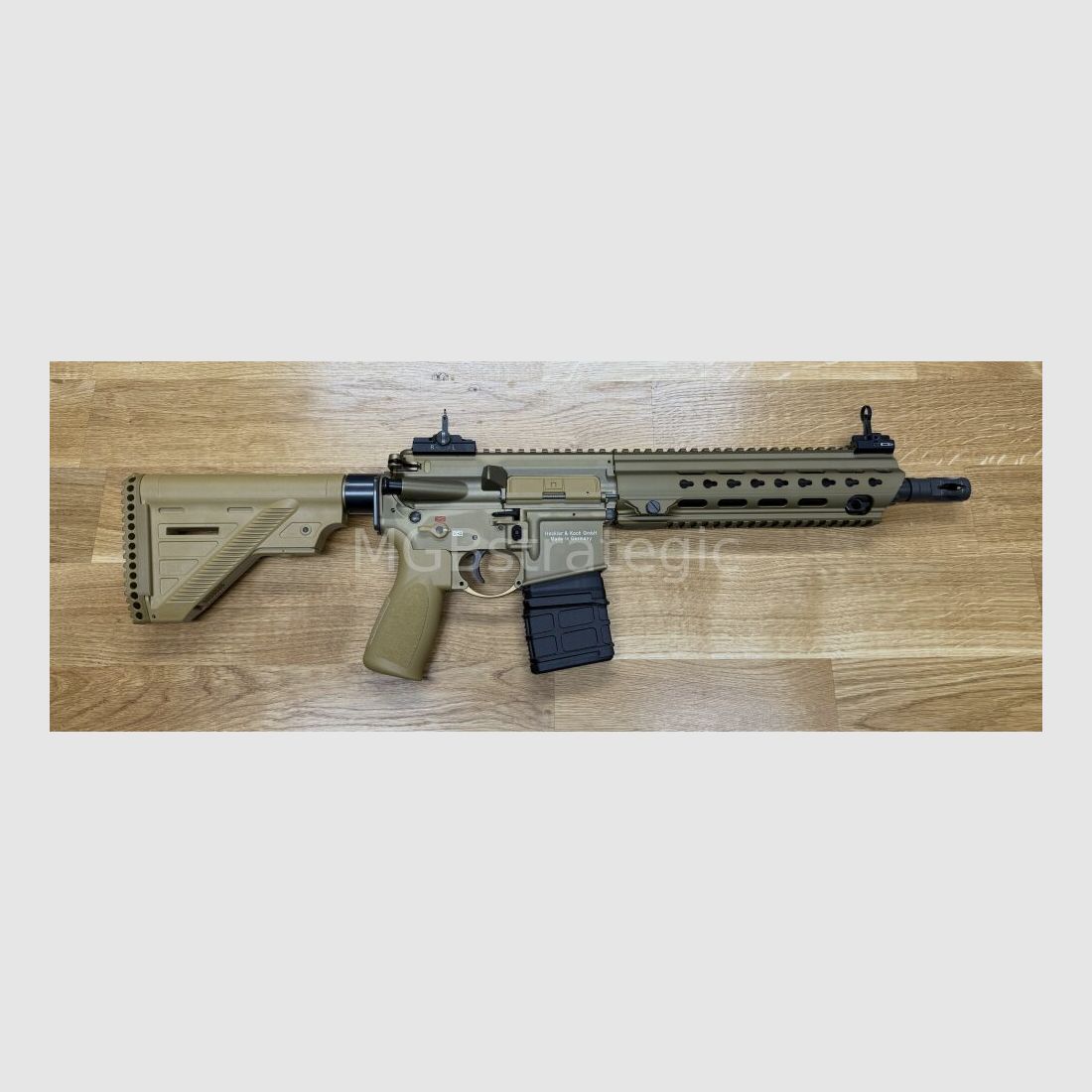 Heckler & Koch MR223 A3 Slim-Line 11" Lauf - halbautom. Büchse .223Rem Farbe sandfarben / Ral8000 - System HK416