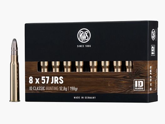 RWS 61070 8x57 IRS ID Classic 12,8g/198grs. Munitions pour armes longues