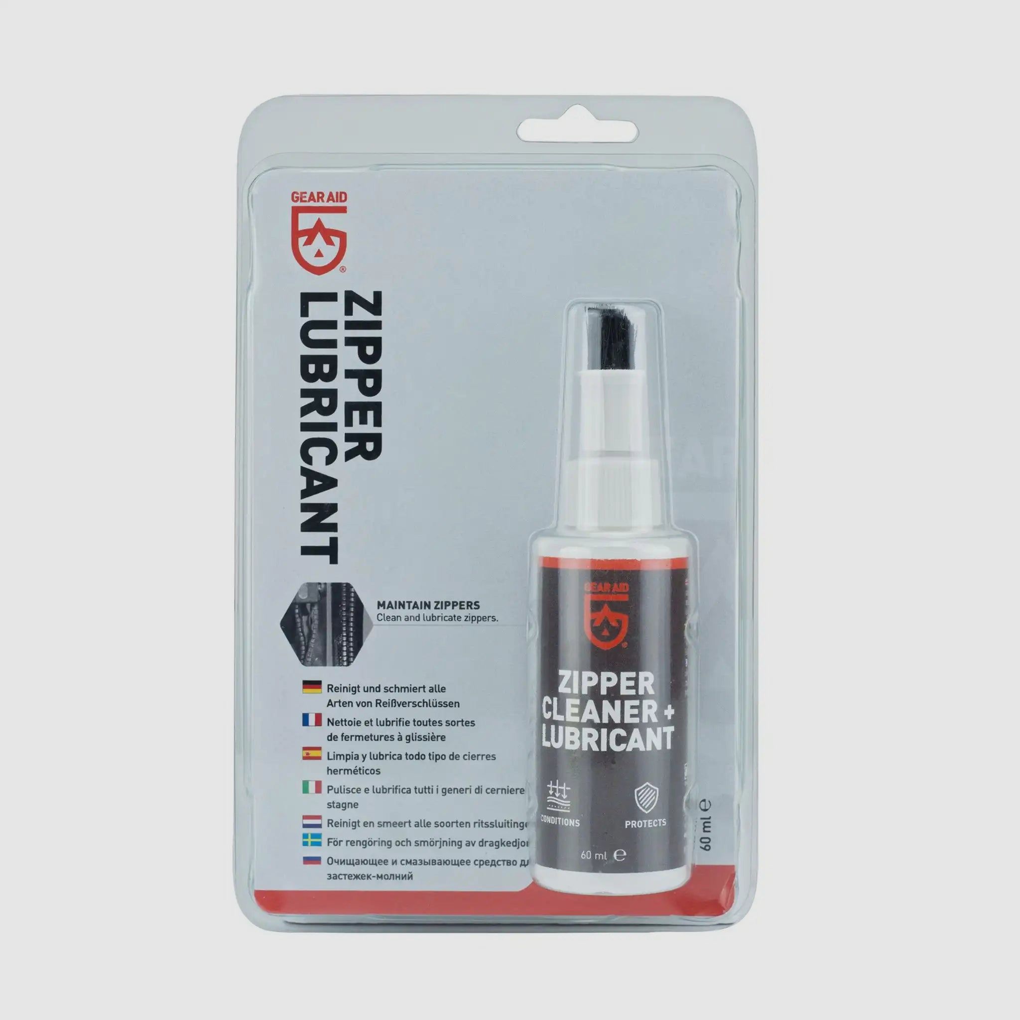 Gear Aid Zipper Lubricant 60 ml Entretien de la fermeture éclair