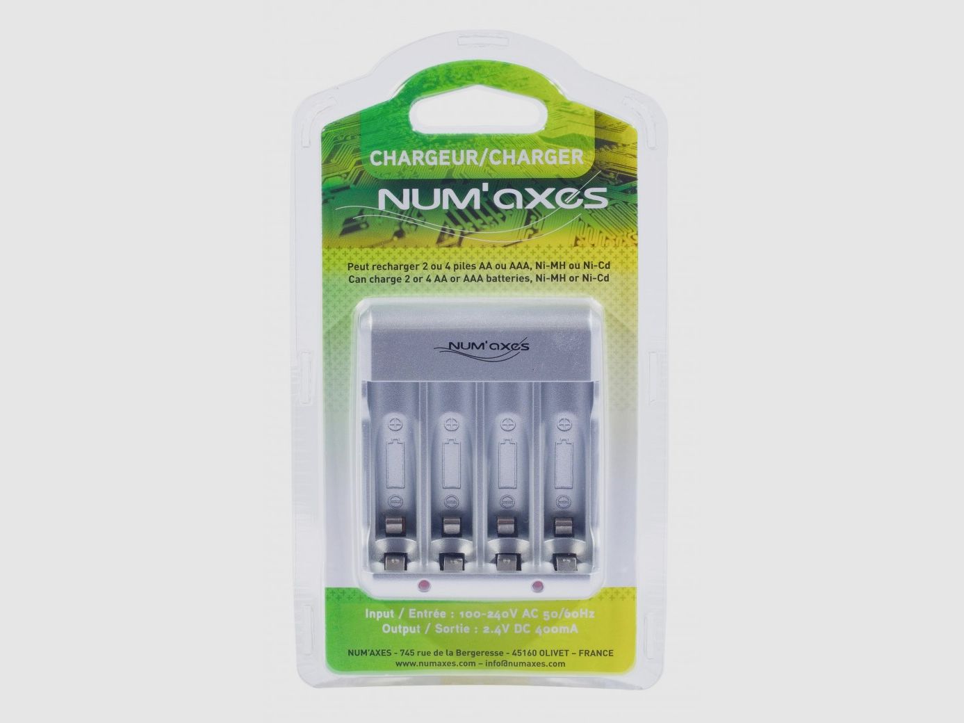 Cargador para pilas AA o AAA, Ni-MH o Ni-Cd, imagen 1 de 3